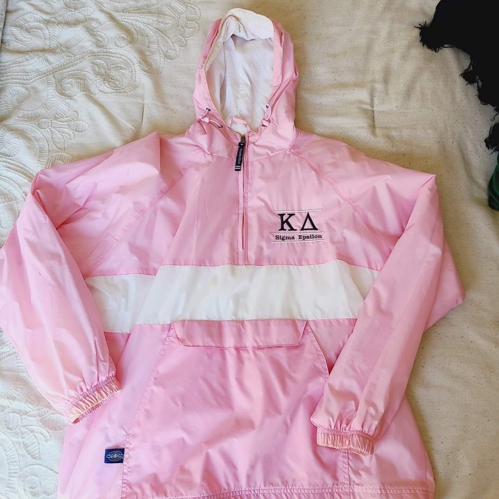 Charles River Pink Rain Jacket - M